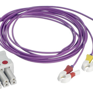 3 lead set of Neonatal/Paediatric pinch clamps for Fukuda, Draeger/Siemens